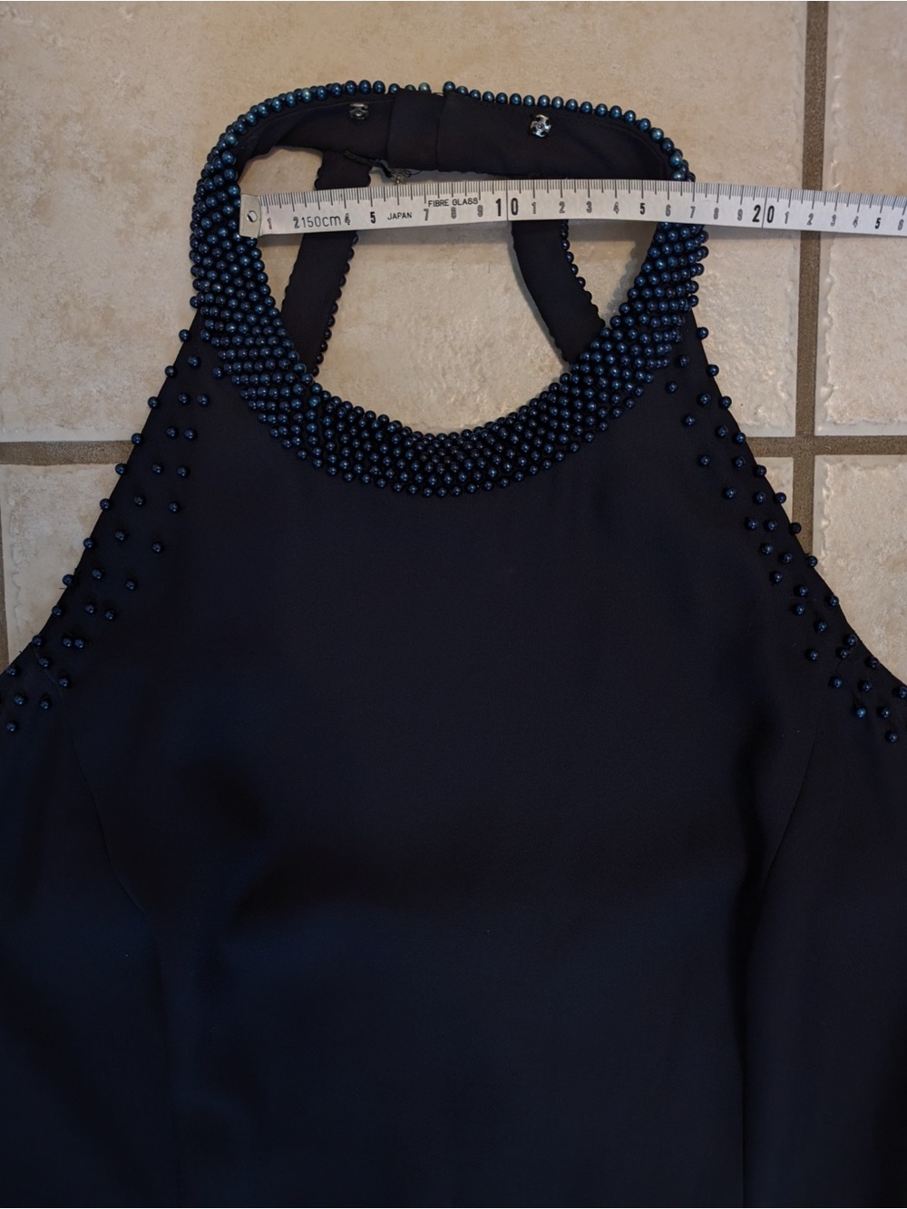 Vintage Beaded Halter Dress - Picture 5 of 15
